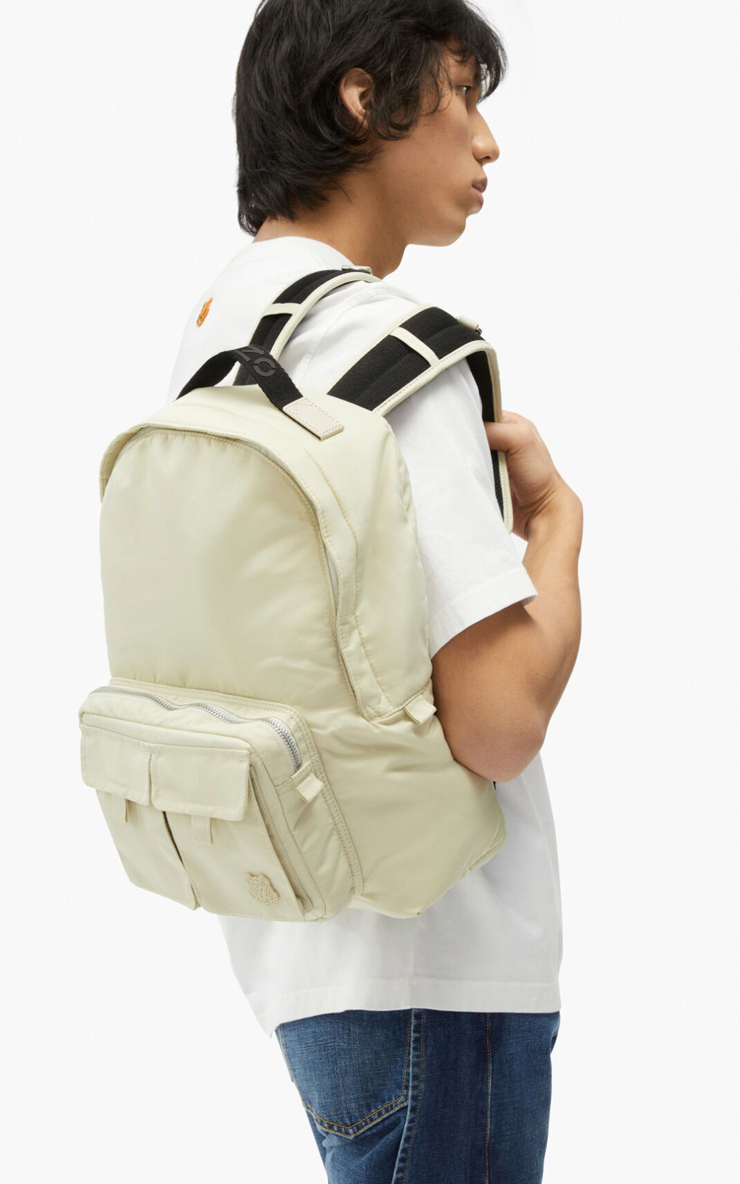 Kenzo K Konvert foldable Mochila Hombre Blancas | 2093814-BM